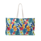 Tropical Beach Flowers Weekender Bag