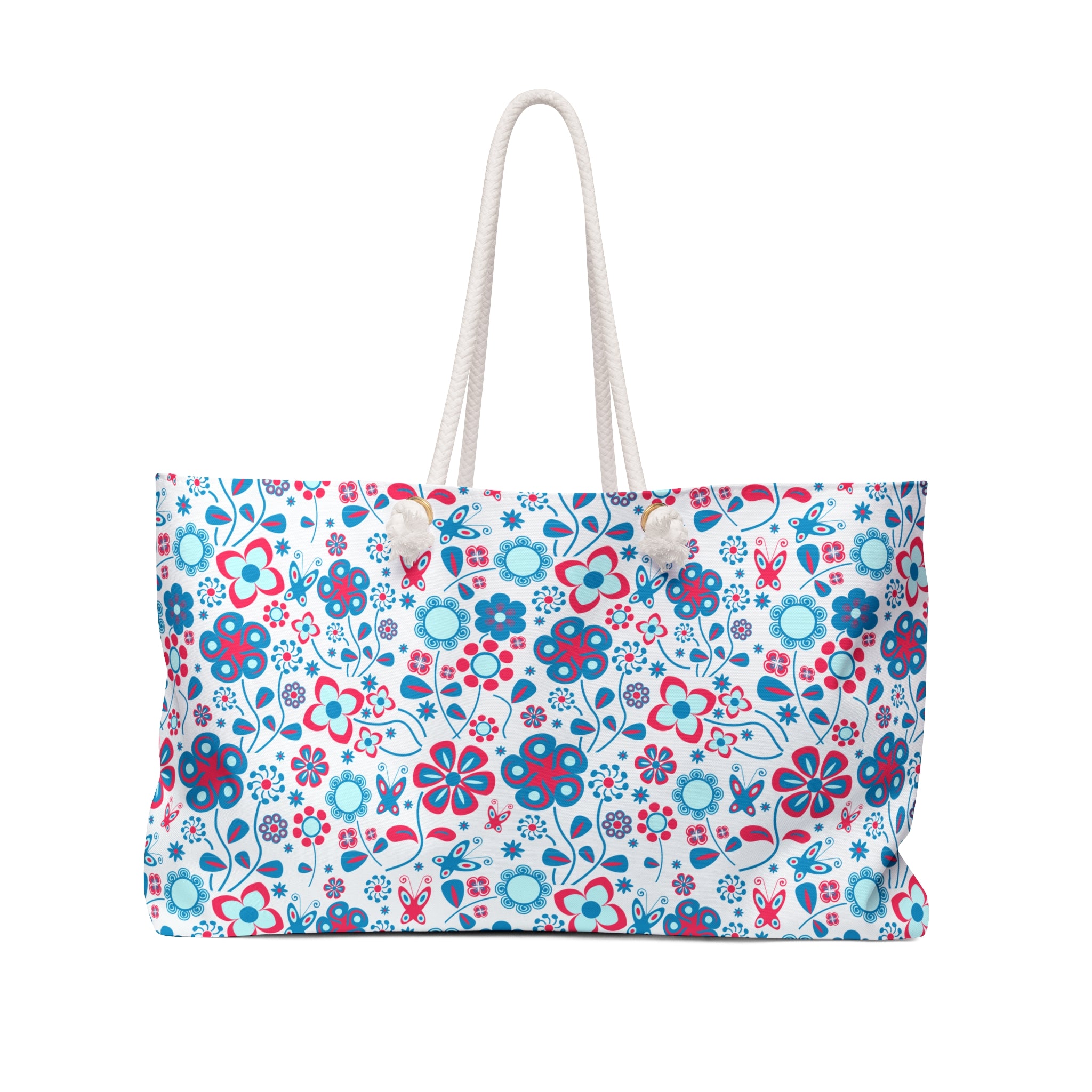 Abstract Pastel Flora Weekender Bag