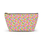 Tropical Gardens on White Cosmetic Bag