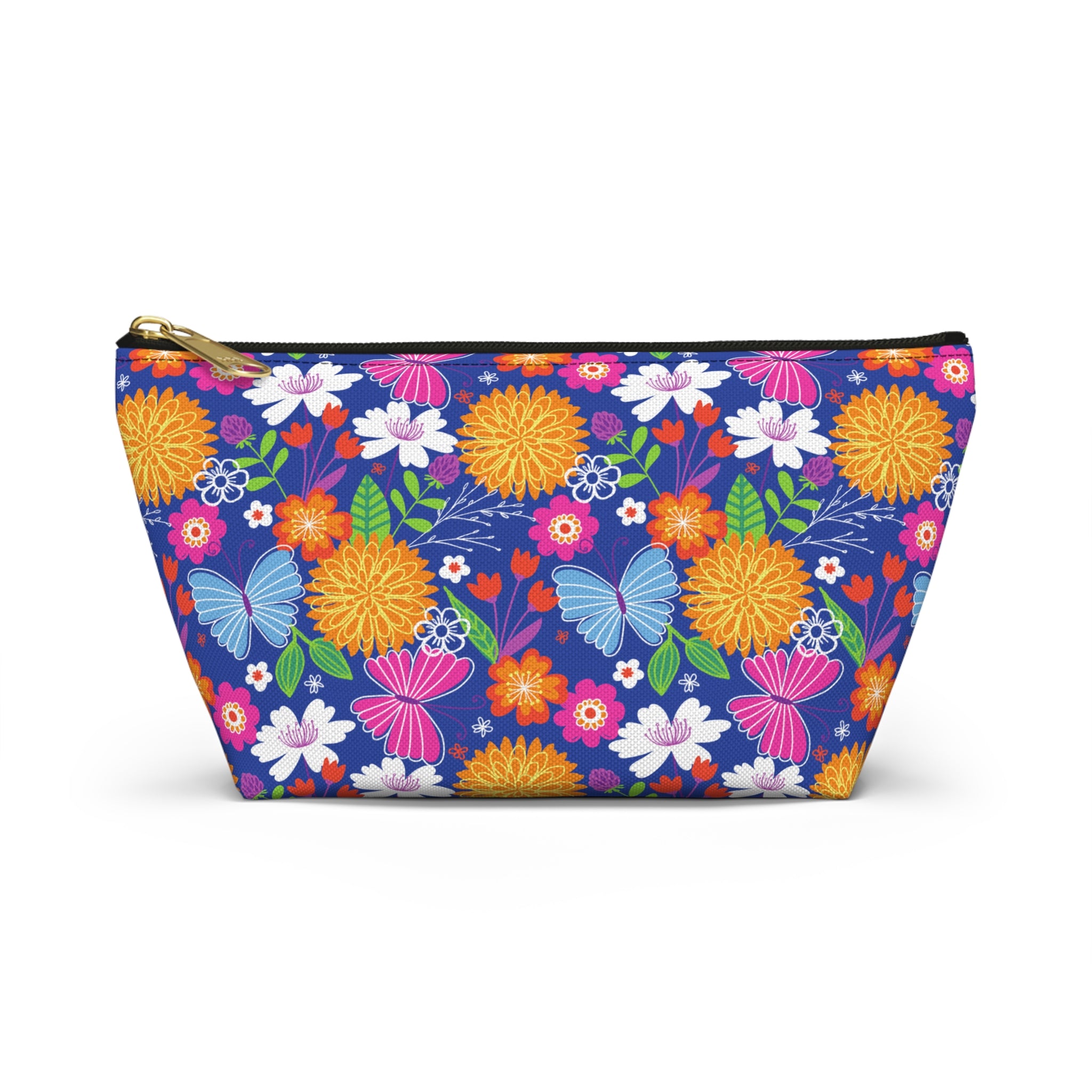 Retro Tropical Butterfly Cosmetic Bag