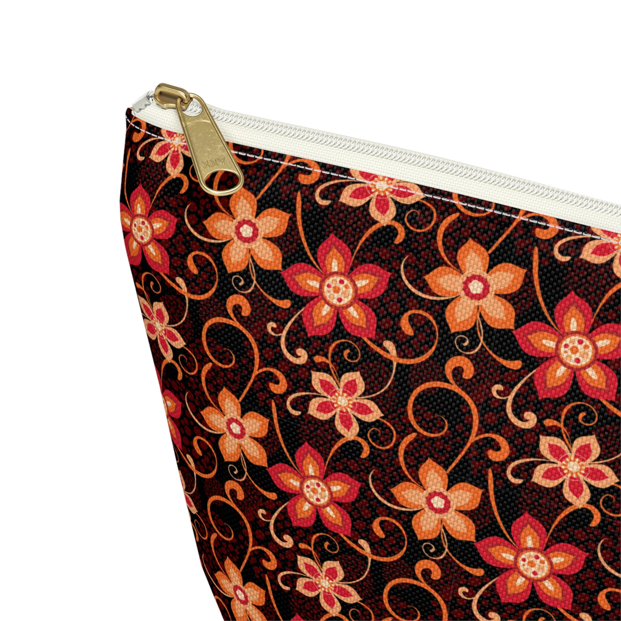 Orange Sunset Botanicals Cosmetic Bag