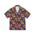 Vibrant Abstract Floral Hawaiian Shirt