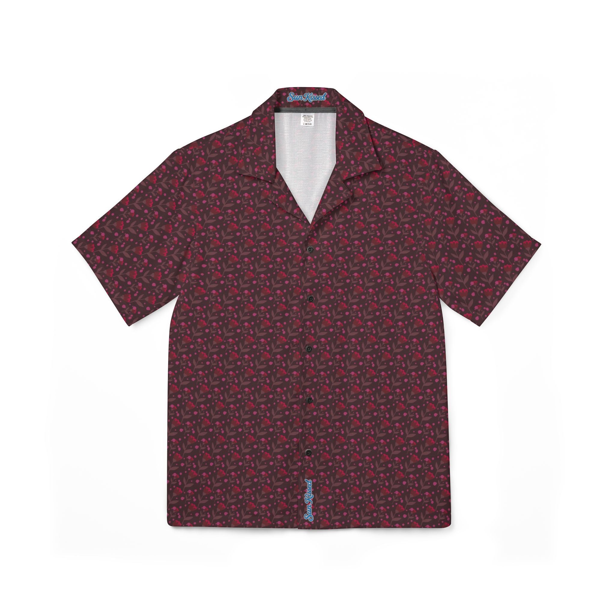 Flying Red Roses Hawaiian Shirt