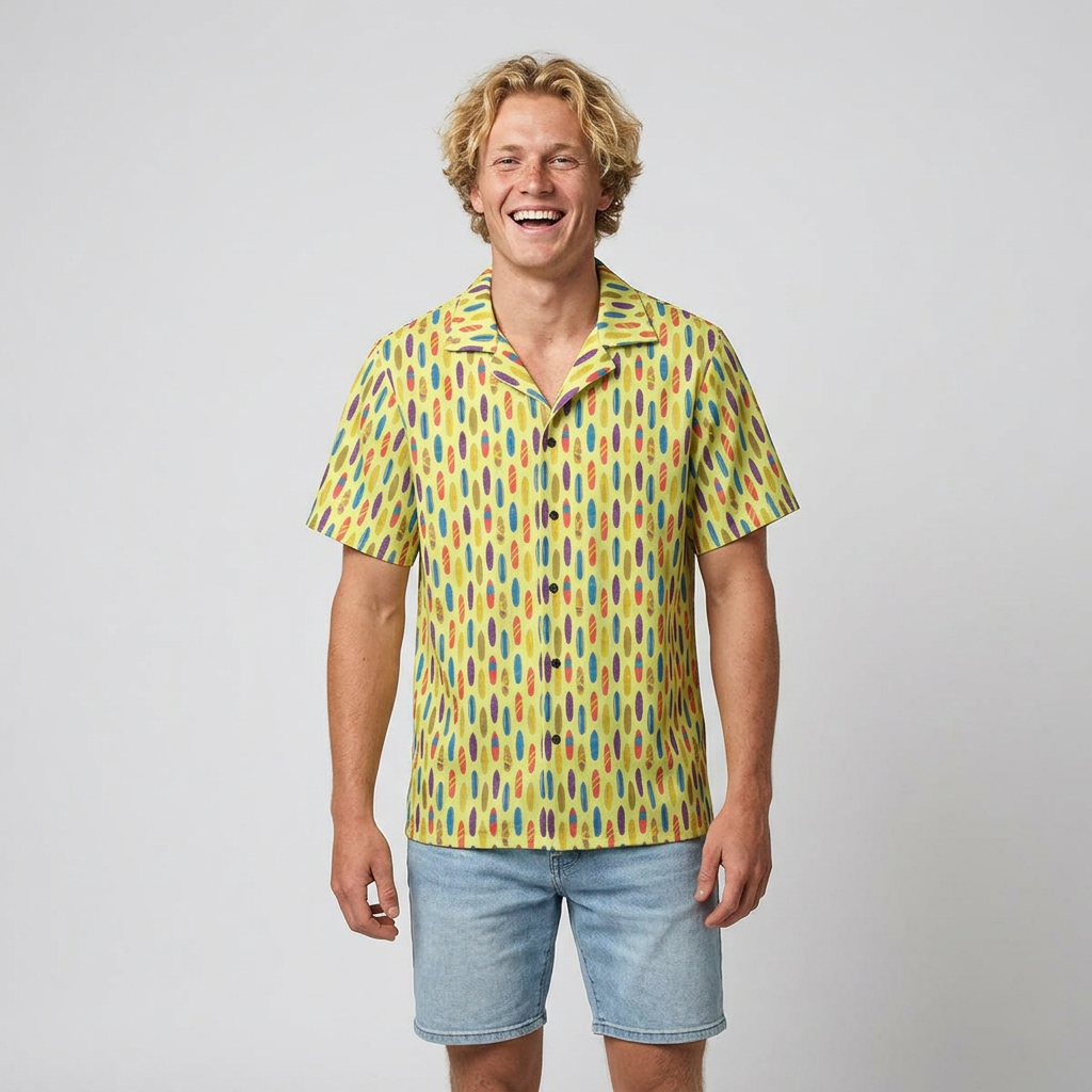 Surfboard Summer Sun Hawaiian Shirt