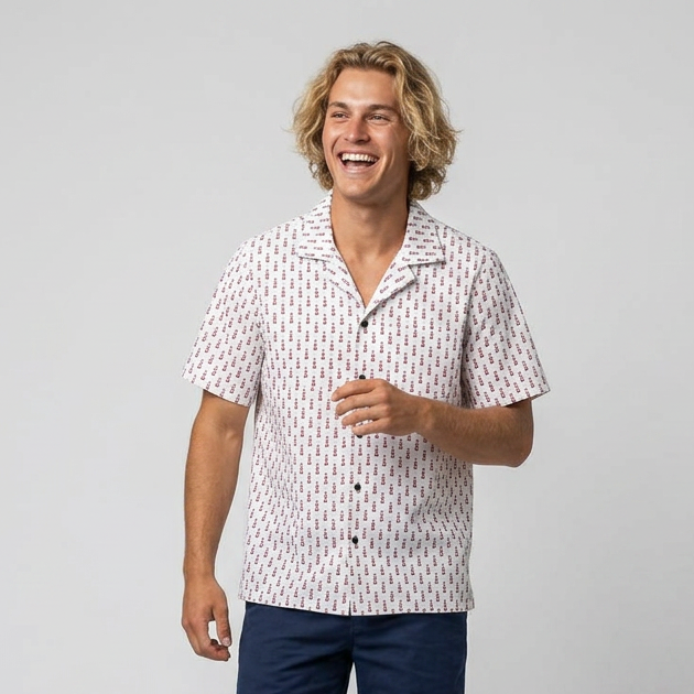 Outer Banks Lighthouses Nautical Charm Hawaiian Shirt