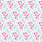 Tropical Flower Hearts Mens Necktie