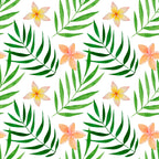 Plumeria Flowers Mens Necktie