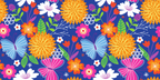 Retro Tropical Butterfly Cosmetic Bag