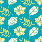 Tropical Island Leaves Cosmetic Bag