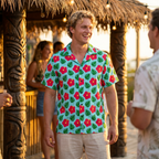 Monstera Leaf Hibiscus Hawaiian Shirt