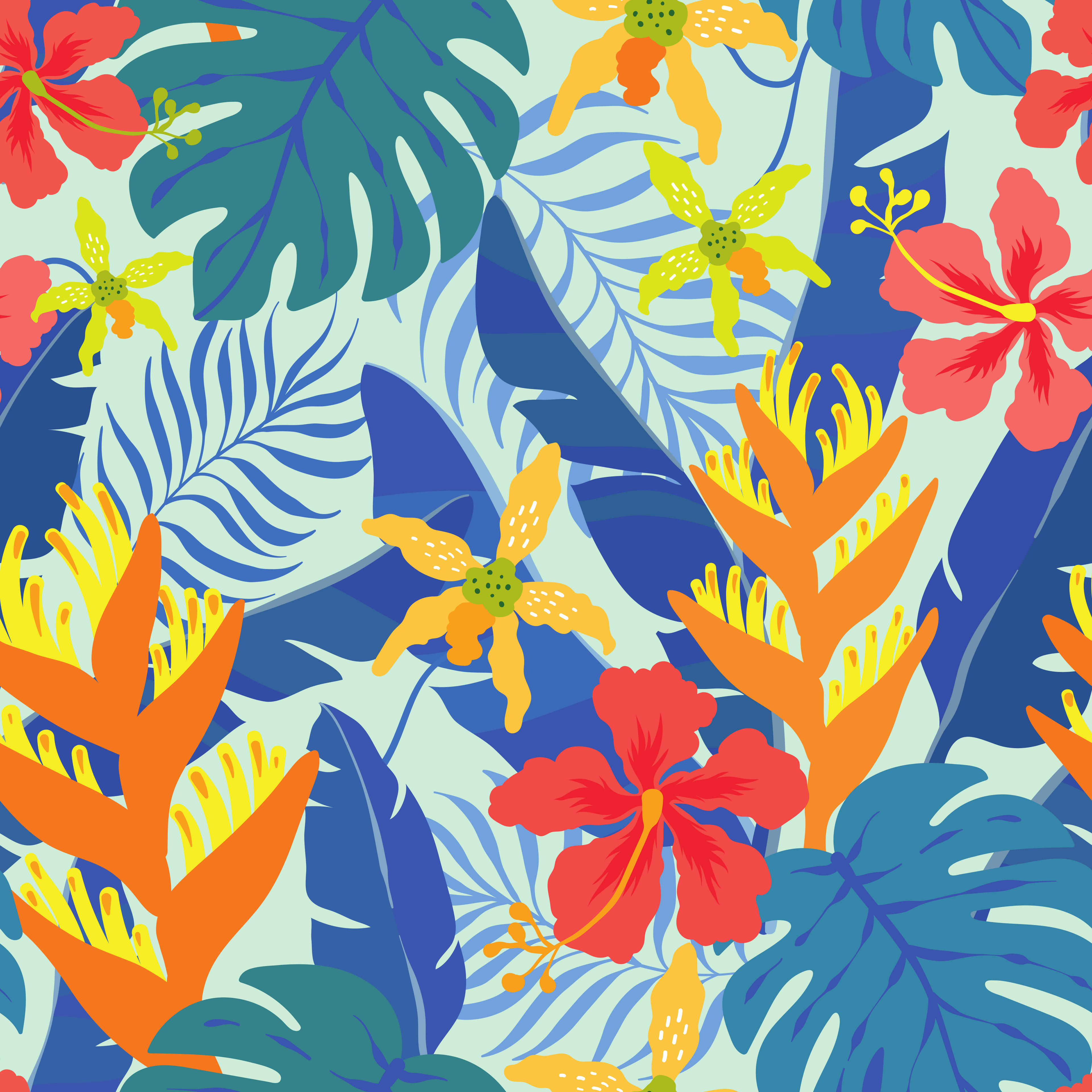 Tropical Beach Flowers Weekender Bag