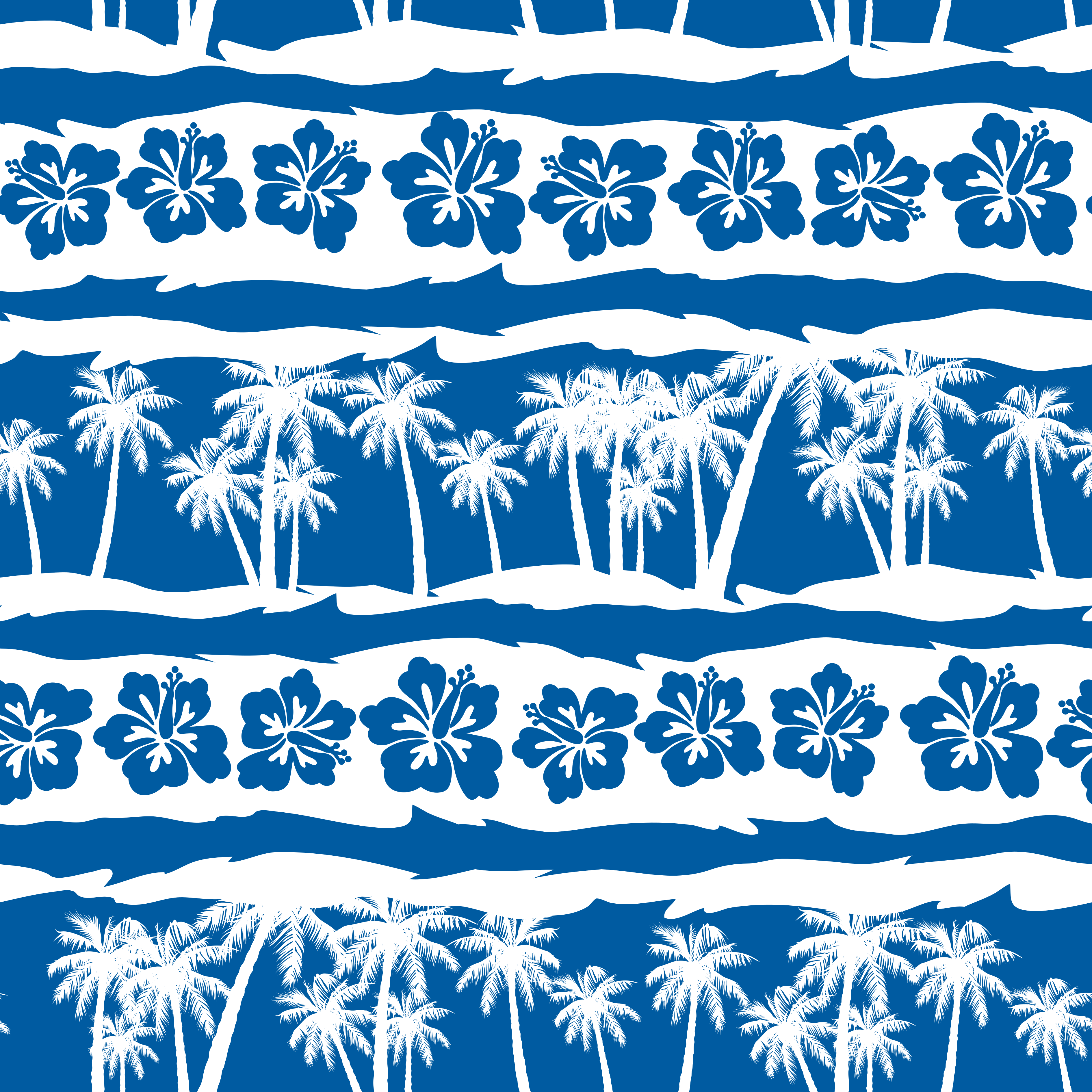 Blue Palm Stripes Weekender Bag