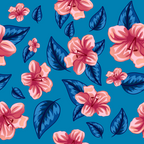 Pink Watercolor Blooms Weekender Bag