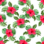 Red Hibiscus Island Weekender Bag
