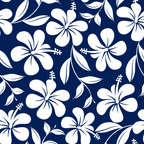 Nautical Blue Hibiscus Sundress