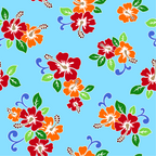 Aqua Flowered Sky Sundress