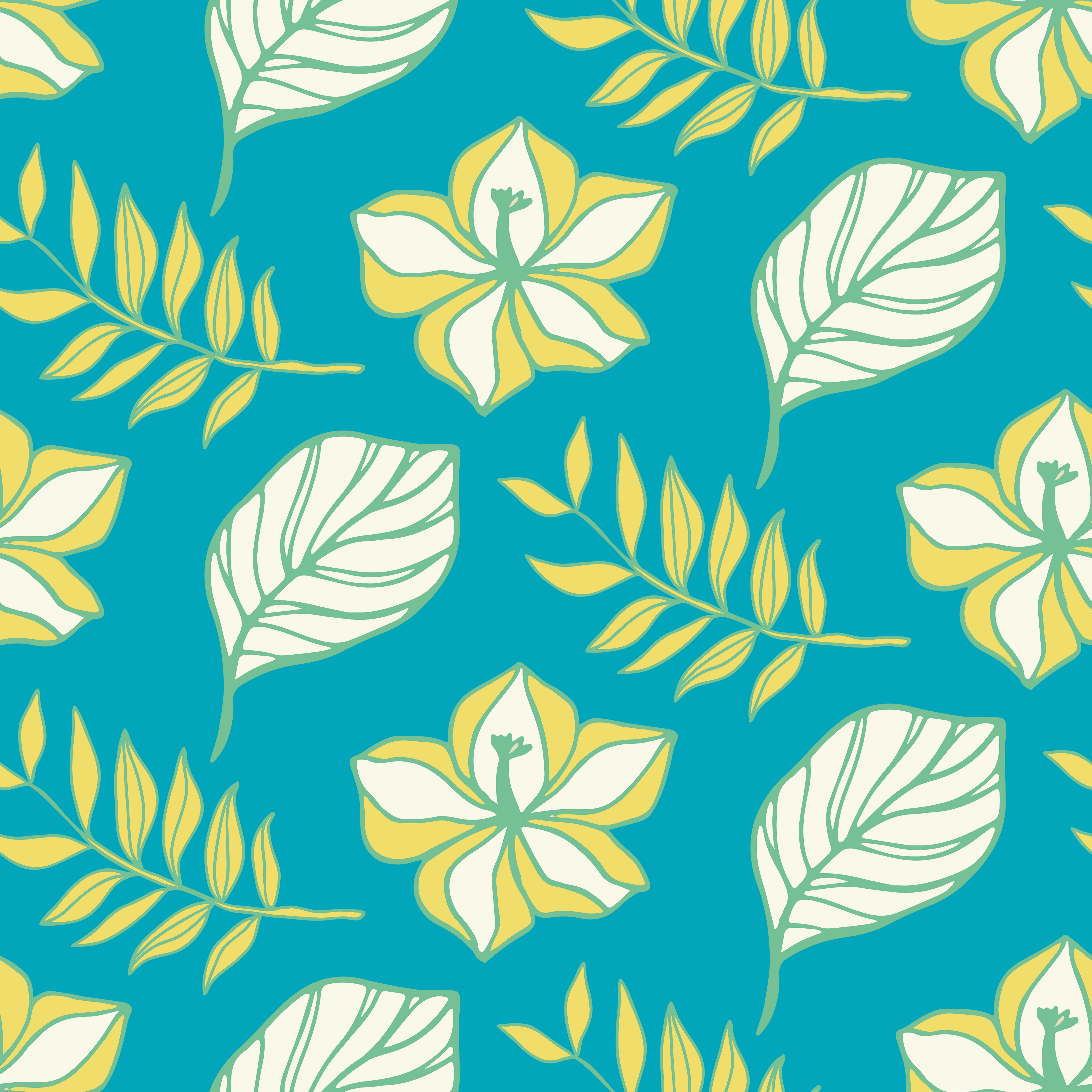 Tropical Island Leaves Sundress