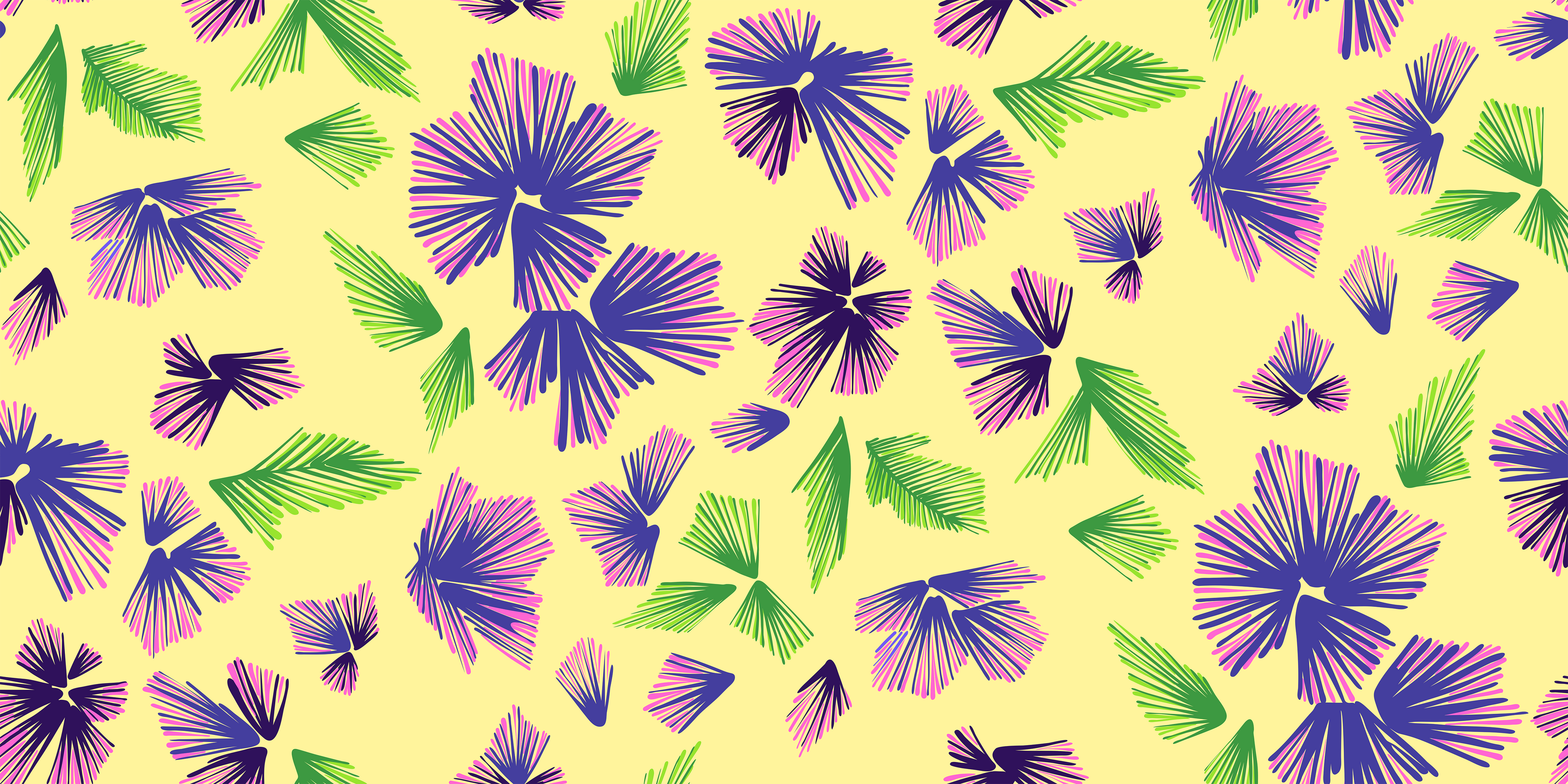 Fanning Purple Flora Skater Skirt