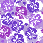 Shades of Purple Hibiscus Flower Leggings