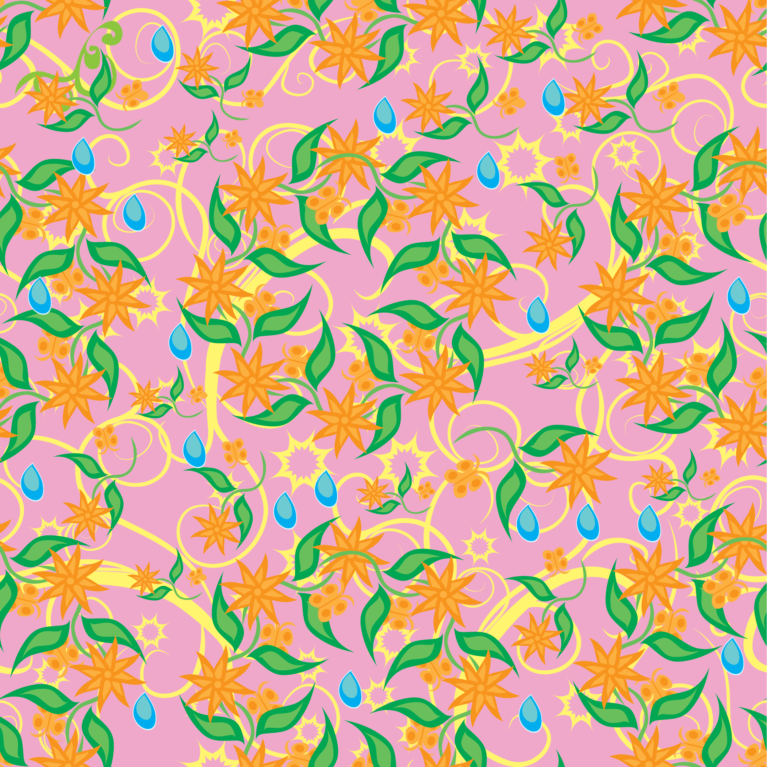 Blooming Floral Pinwheels Leggings