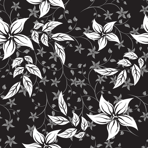 Black Landscape Floral Bike Shorts