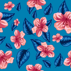 Pink Watercolor Blooms Bike Shorts