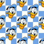 Blue Checkerboard Donald Hawaiian Shirt