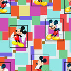 Colorblock Mickey Mens Neckties