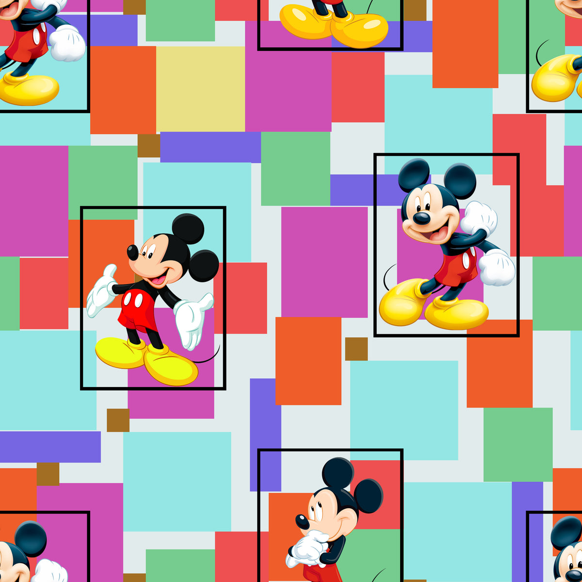 Colorblock Mickey Cosmetic Bag