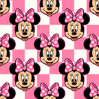 Pink Checkerboard Minnie Weekender Bag