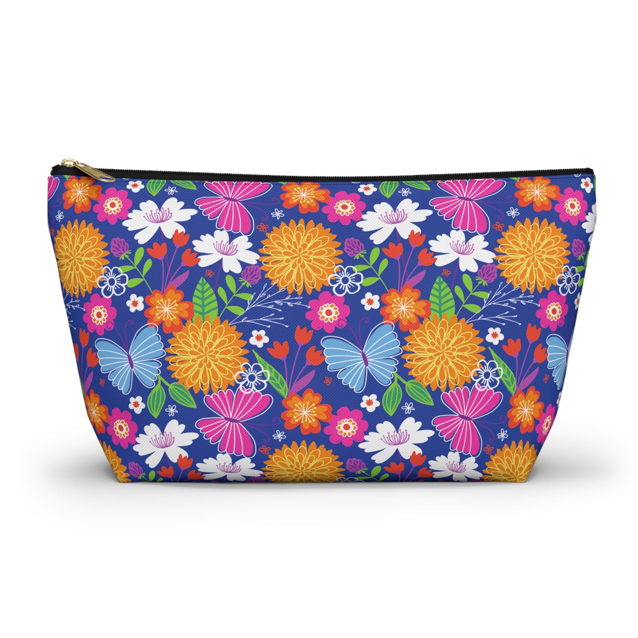 Retro Tropical Butterfly Cosmetic Bag