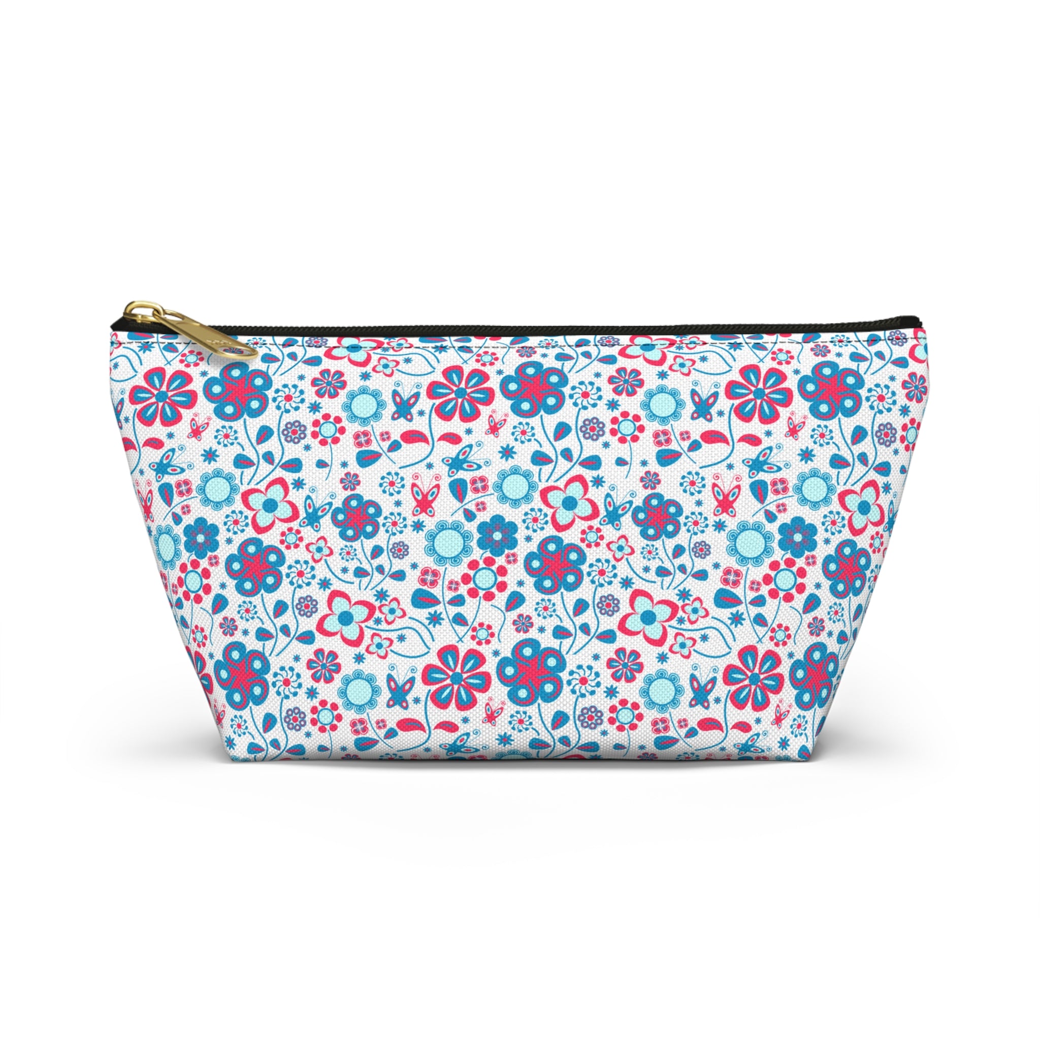 Abstract Pastel Flora Cosmetic Bag
