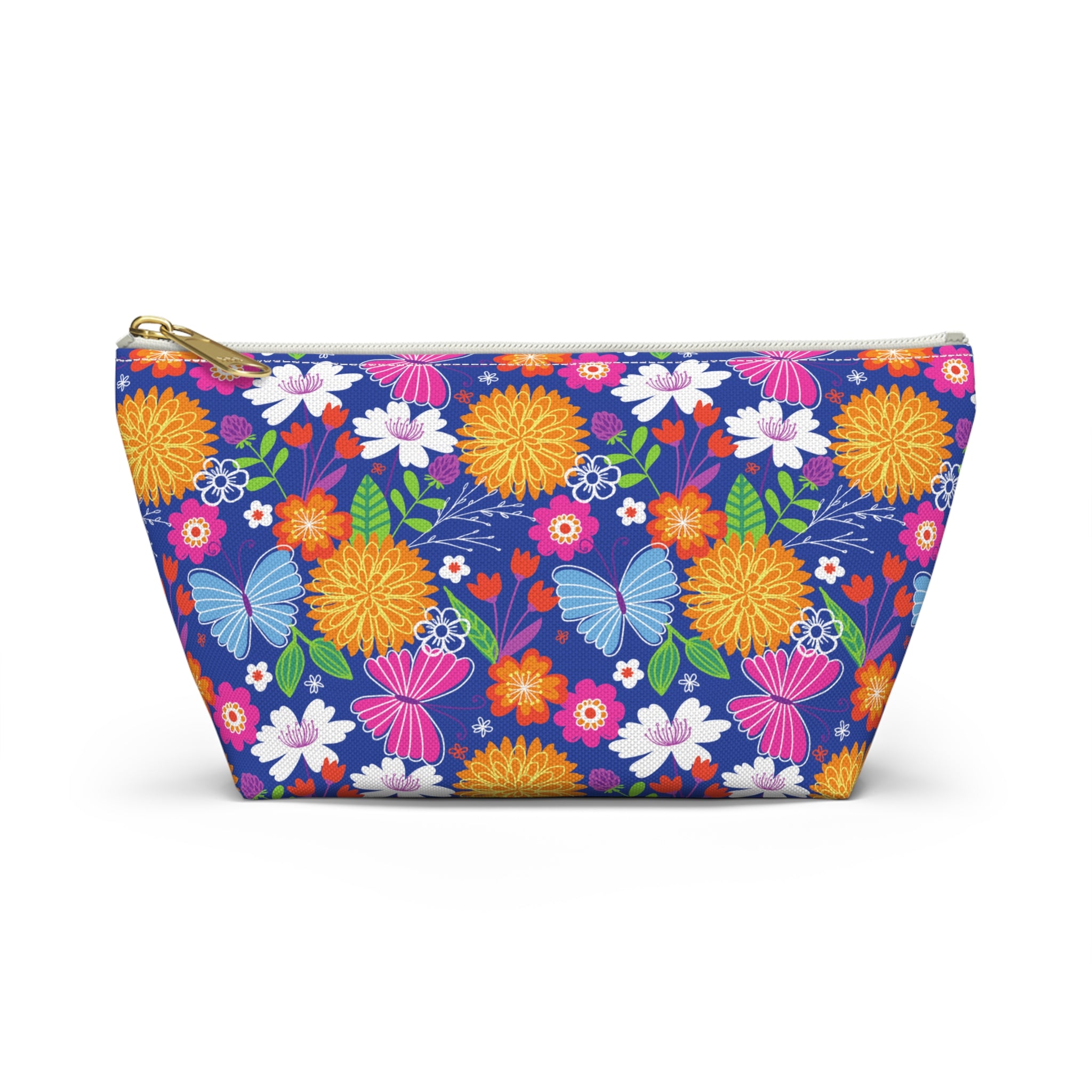 Retro Tropical Butterfly Cosmetic Bag