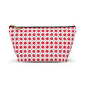 Red Daisy Floral Cosmetic Bag