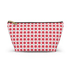 Red Daisy Floral Cosmetic Bag