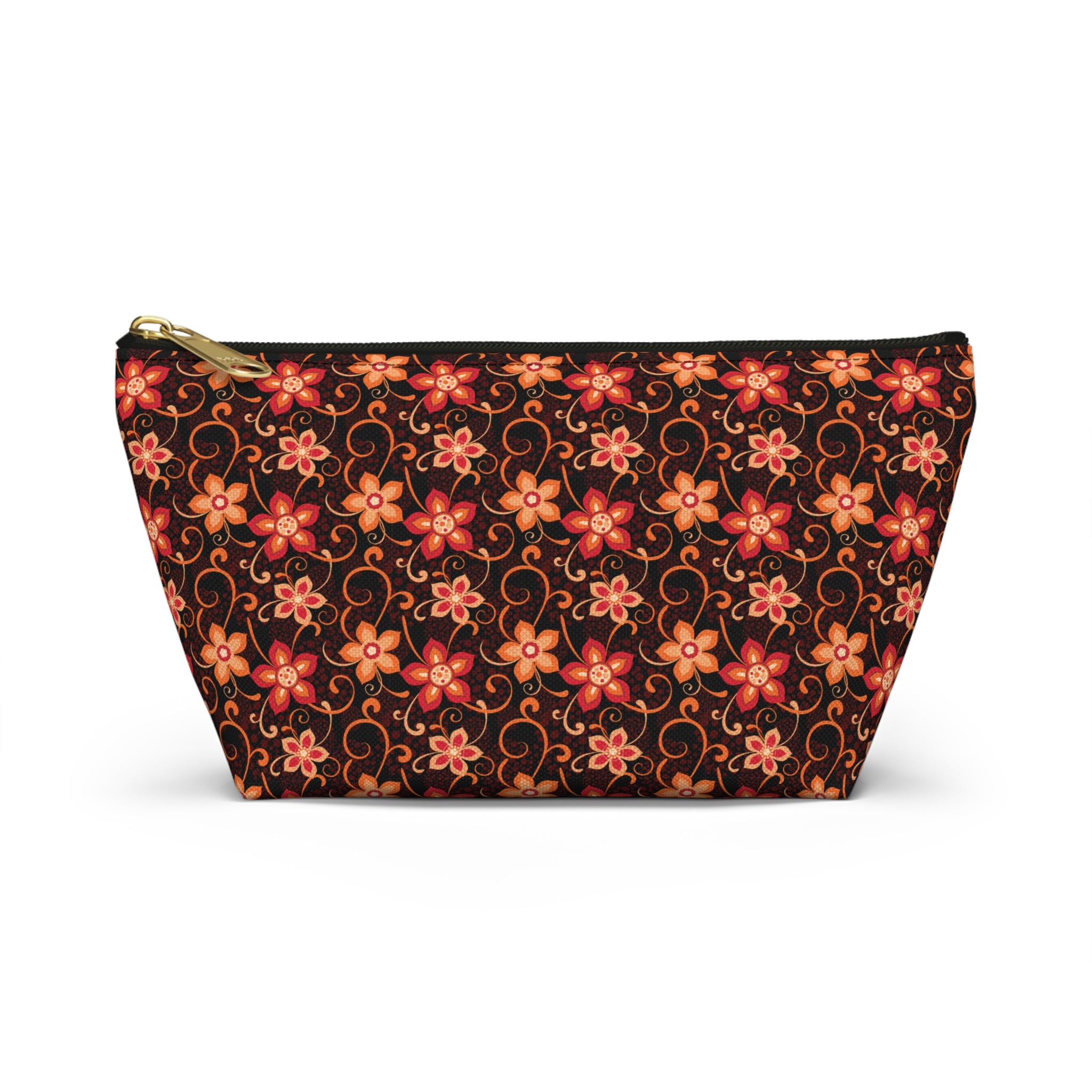 Orange Sunset Botanicals Cosmetic Bag