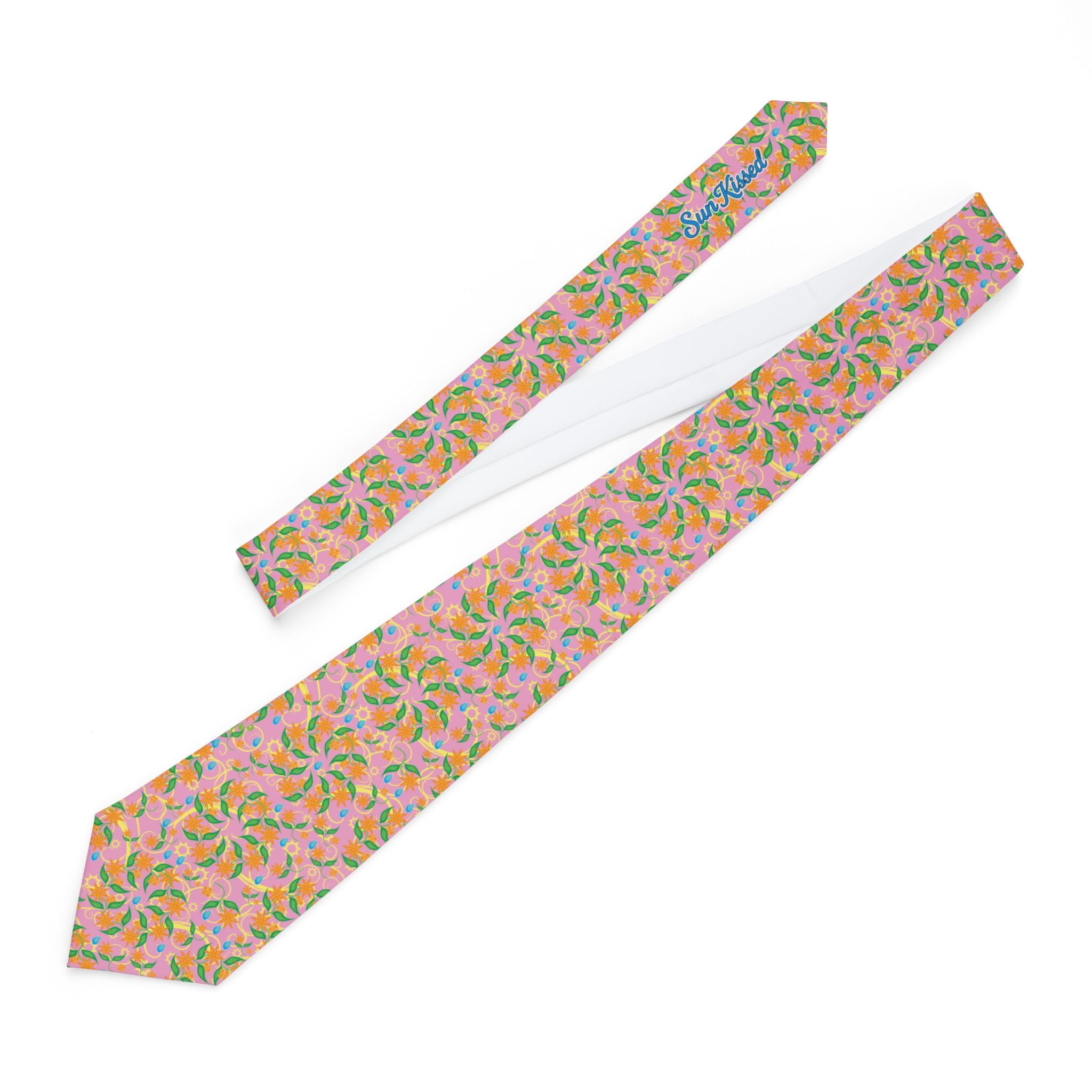 Blooming Floral Pinwheels Mens Necktie