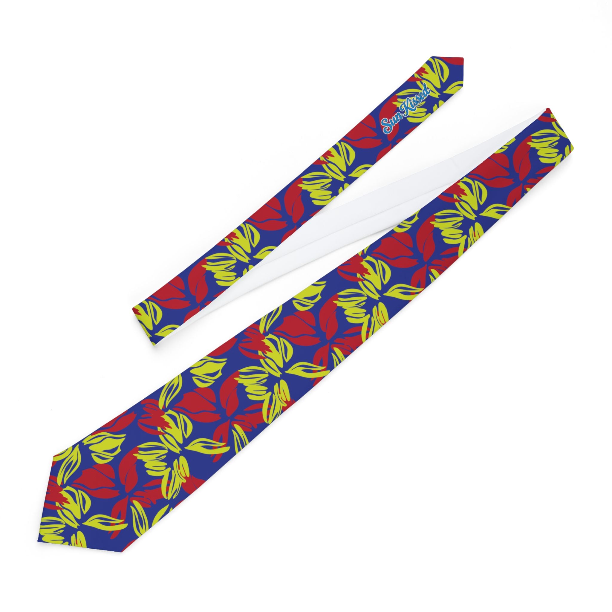 Vibrant Abstract Floral Mens Necktie