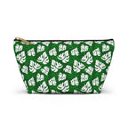 Monstera on Green Cosmetic Bag
