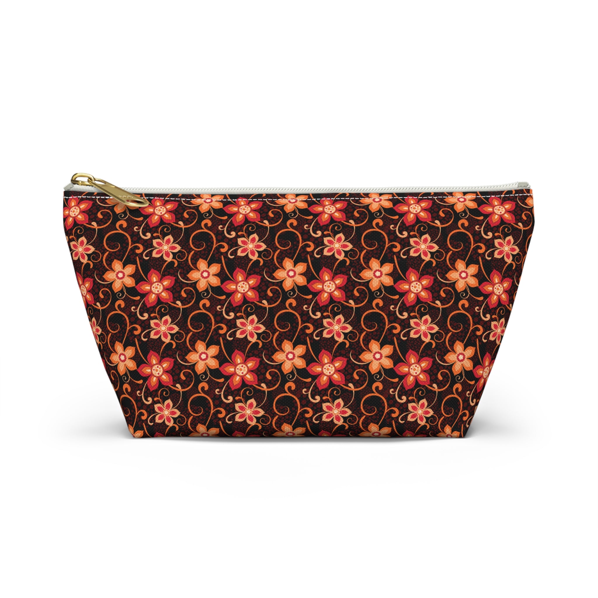 Orange Sunset Botanicals Cosmetic Bag