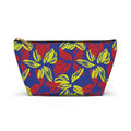 Vibrant Abstract Floral Cosmetic Bag