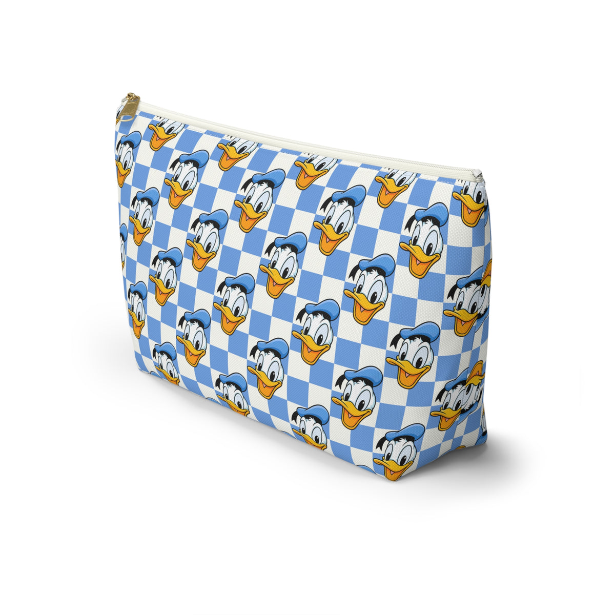 Blue Checkerboard Donald Cosmetic Bag