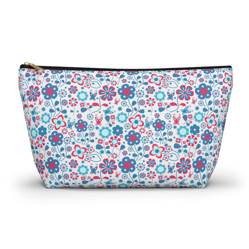 Abstract Pastel Flora Cosmetic Bag