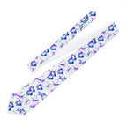 Purple Watercolor Petals Mens Necktie