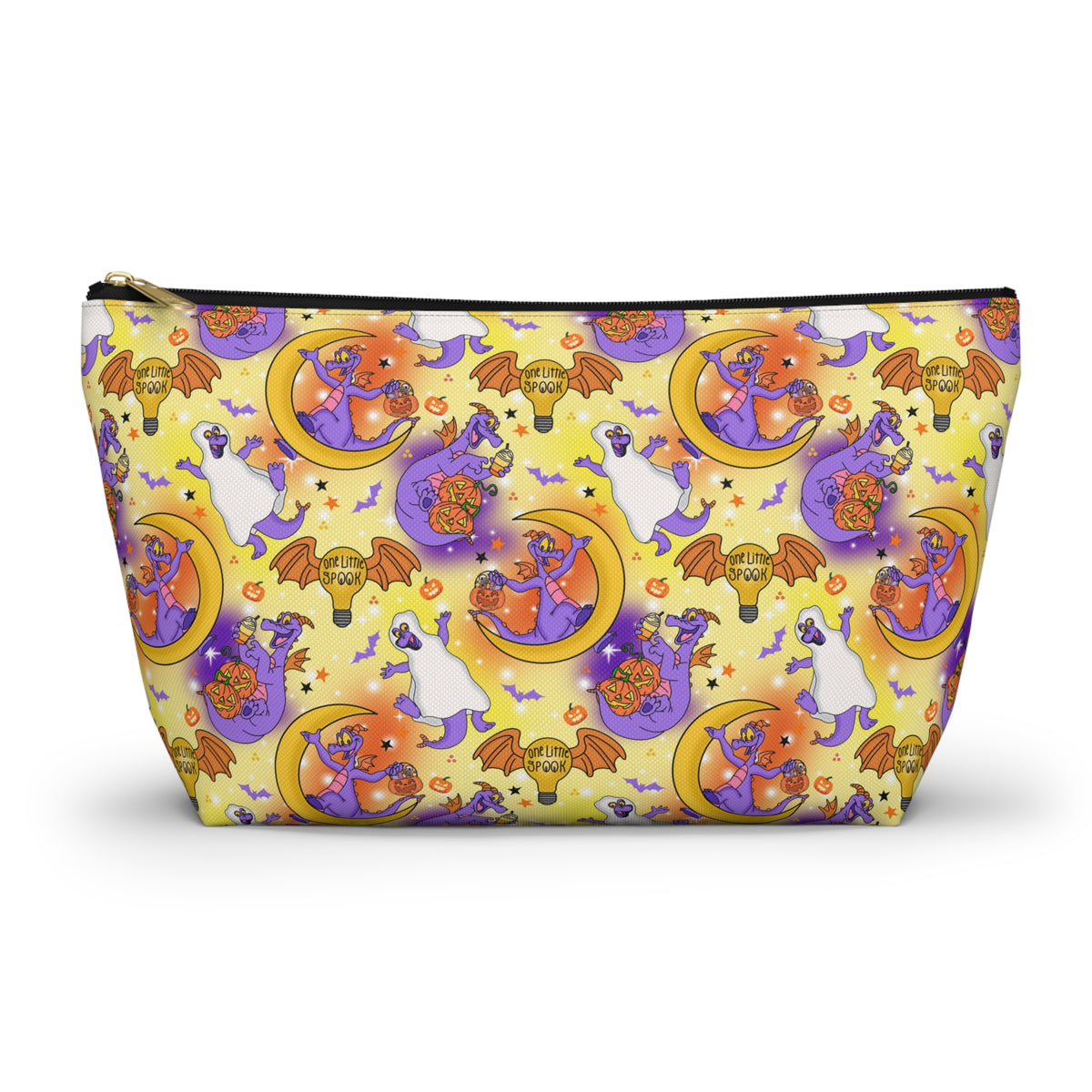 Figment on the Moon Yellow Cosmetic Bag