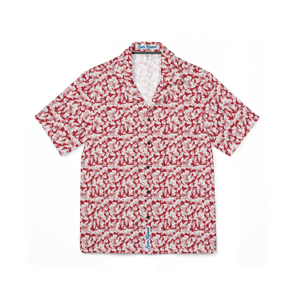 Red and White Hibiscus Dream Hawaiian Shirt