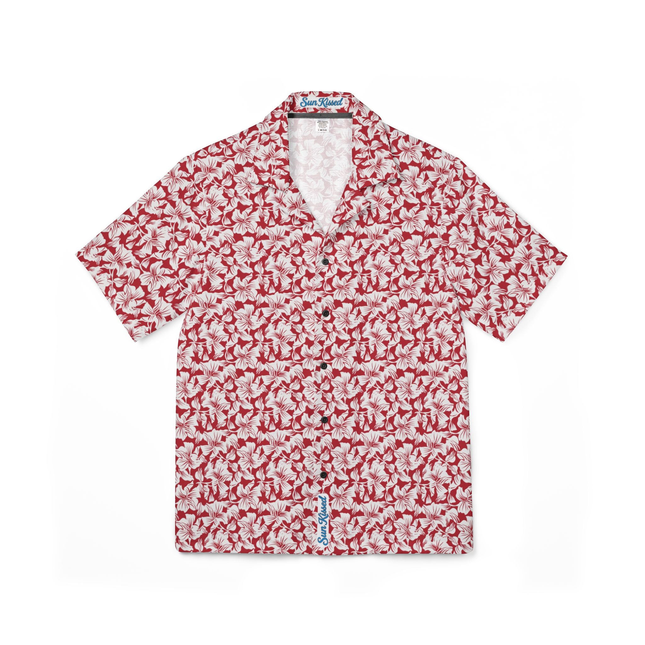 Red and White Hibiscus Dream Hawaiian Shirt