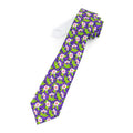 Purple Leaf Hibiscus Leaf Mens Necktie