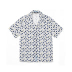 Surfing Paradise Blue Boards & Palm Trees Hawaiian Shirt