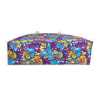 Yellow and Blue Abstract Hibiscus Weekender Bag